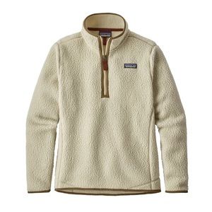 Patagonia Womens Retro Pile 1/4 Zip Fleece Pelican